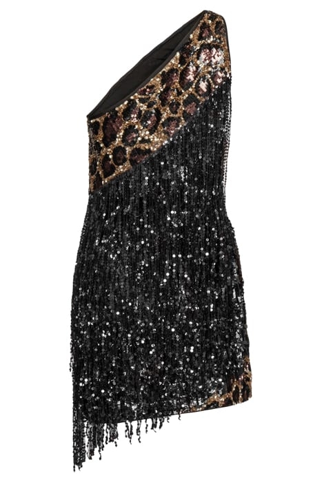 LONGAN 1 ABITO PAILLETTES MACU MULTI BEIGE/BLACK 7