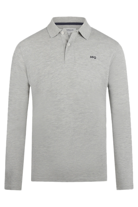 L/S POLO MEDIUM GREY MELANGE 1