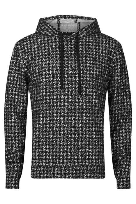 DELANCEY REGULAR FIT LS POP-UP HOODIE BLACK 4