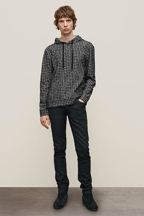 DELANCEY REGULAR FIT LS POP-UP HOODIE BLACK 3