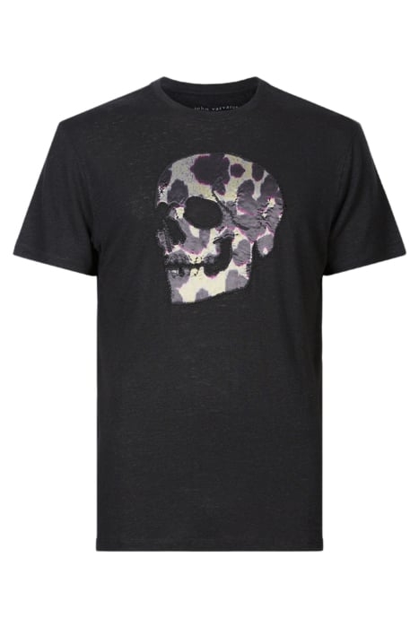 SS CREW TEE - CHEETAH SKULL BLACK 4
