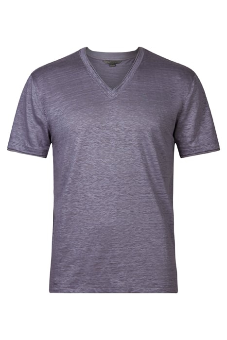 WOOSTER SLIM FIT SS LINEN V-NECK DRY LAVENDER 4