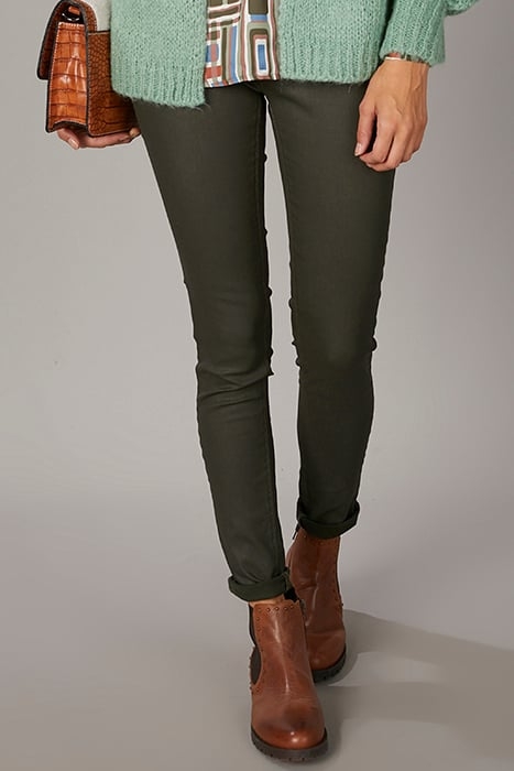 LEATHER LOOK PANTS GREEN 2