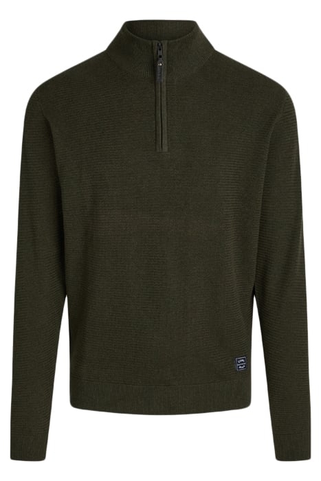 JONAS HALF ZIP ++ IVY GREEN MELANGE 1
