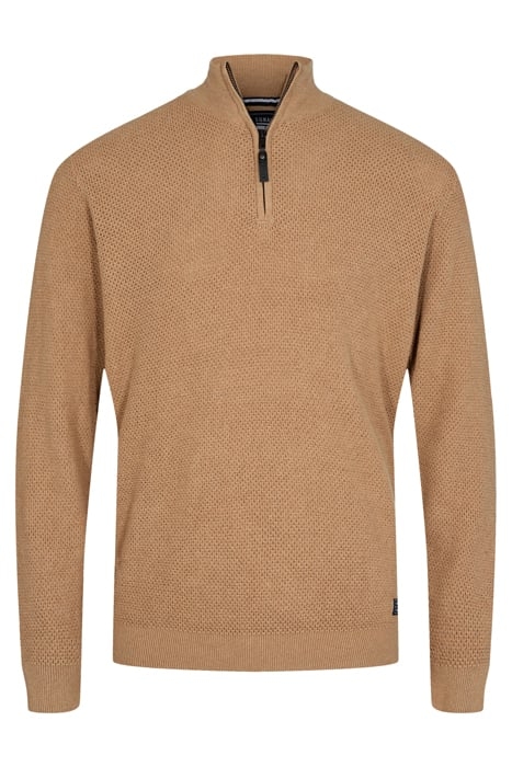 ALI STRUCTURE HALF ZIP++ CAMEL TINT MELANGE 1