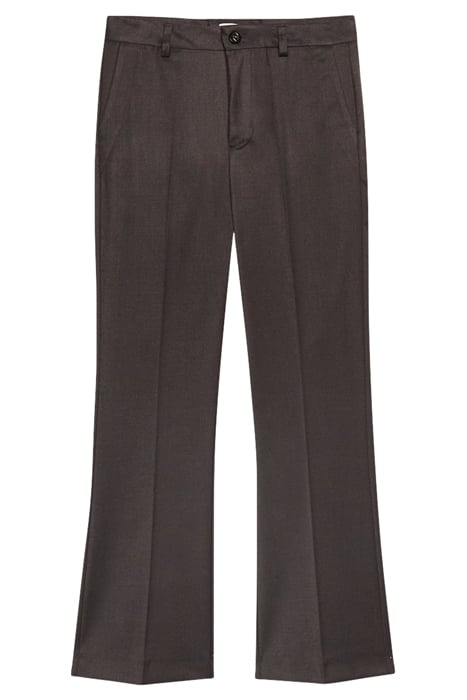 FLARED SOLID COLOUR TROUSERS GRAY 1