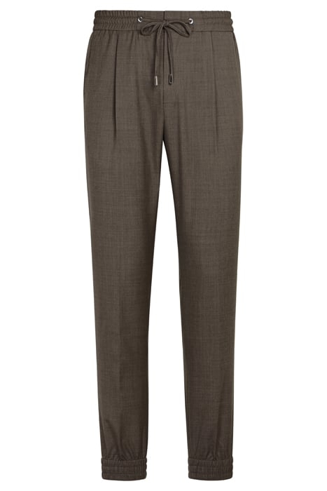 MID BROWN DRAWSTRING AMES TROUSERS 7