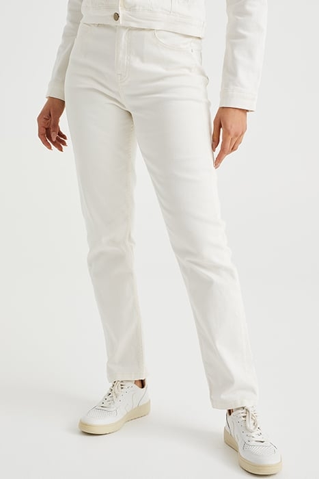 5-POCKET MID WAIST WHITE 2