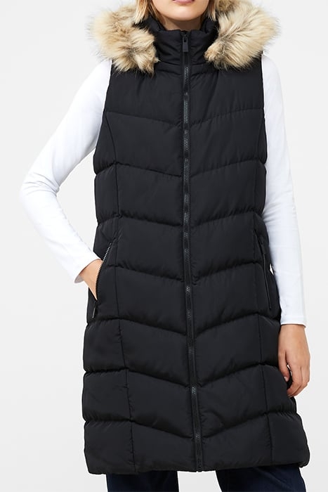 FUR CHEV MIX GILET M BLACK 1