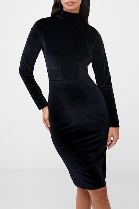 SULA VELVET JERSEY DRESS BLACK 1