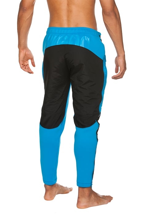 HALF-QUILTED PANT CYAN BLACK 7