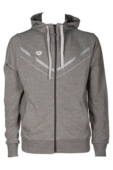 M STRETCH HOODED F/Z JACKET DARK GREY MELANGE 1