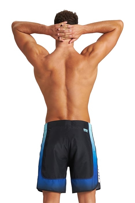 M NETTUNO BERMUDA BLACK NEON BLUE MULTI WHIT 3