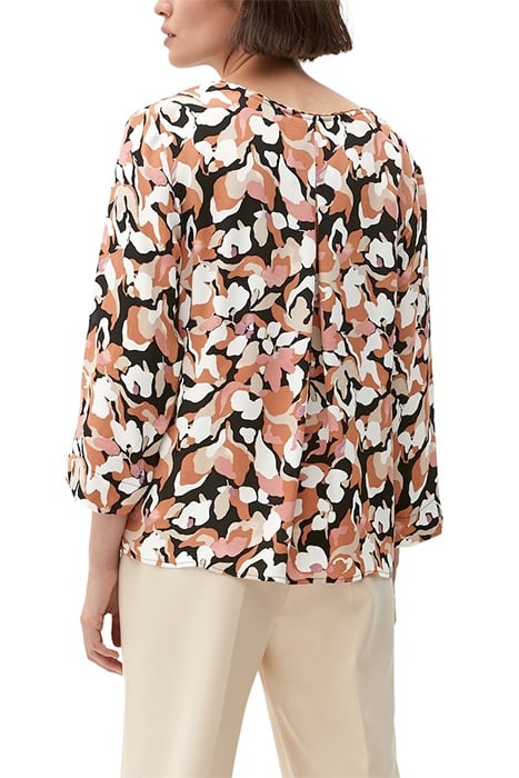 BLOUSES 3/4 SLEEVE GREY/BLACK 3