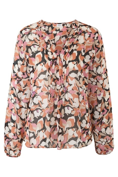 BLOUSES LONGSLEEVE GREY/BLACK 1