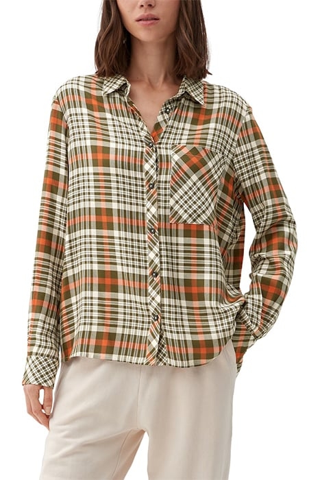 BLOUSES LONGSLEEVE GREEN CHECK 2