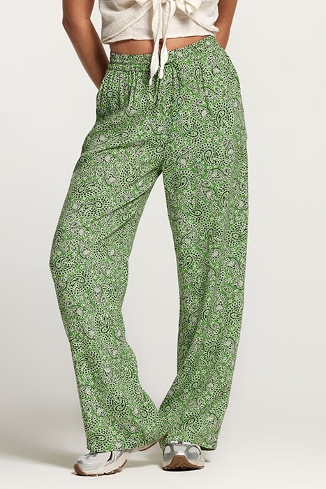 MONACO TROUSERS POOLSIDE PAISLEY KELLY GREEN KELLY GREEN 2