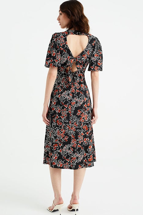 DRESS MID LENGTH BLACK 3