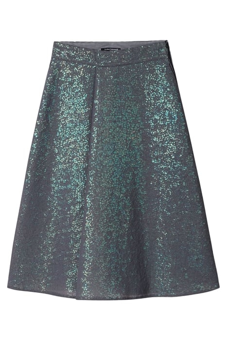 MIDIROCK MIT PAILLETTEN BLUISH GREY 6