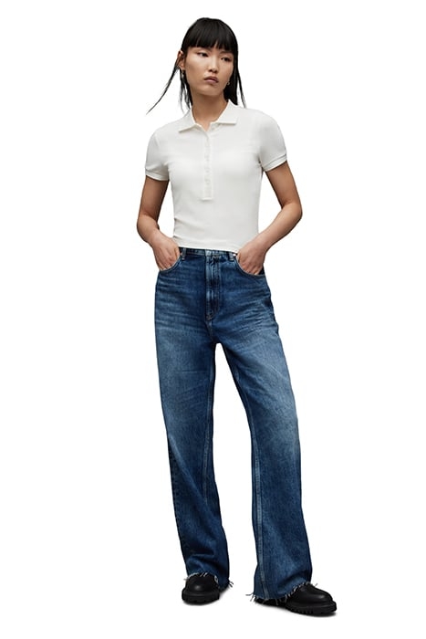 HALLIE SS POLO CHALK WHITE 1