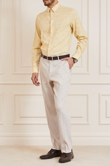 JOE IT COLLAR NOTCHE YELLOW FOLIAGE PRINT 3