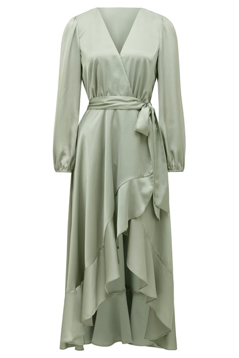 SUSANNA HIGH LOW HEM DRESS SAGE 5