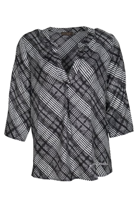 BLOUSE BARCELONA BLACK WHITE 1