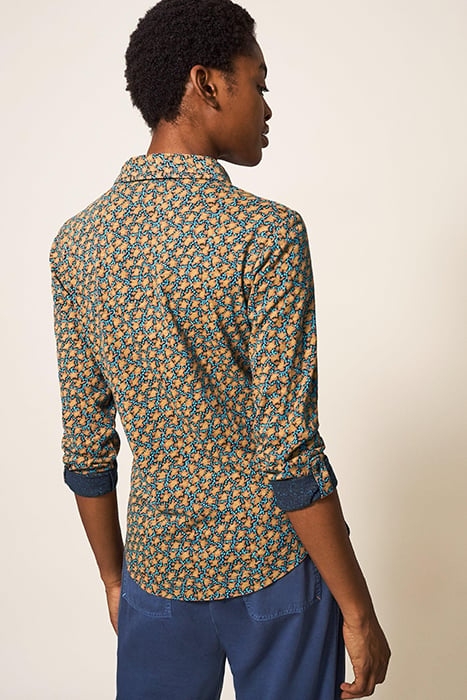 ANNIE JERSEY SHIRT CHARTREUSE MULTI 2