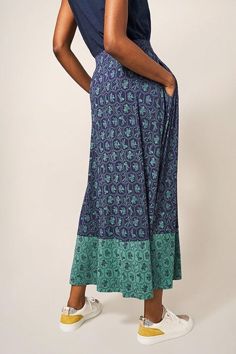 JADA ECO VERO MAXI SKIRT TEAL 2