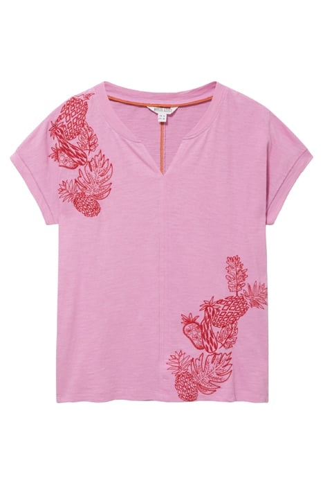 NELLY EMBROIDERED TEE PINK MULTI 4