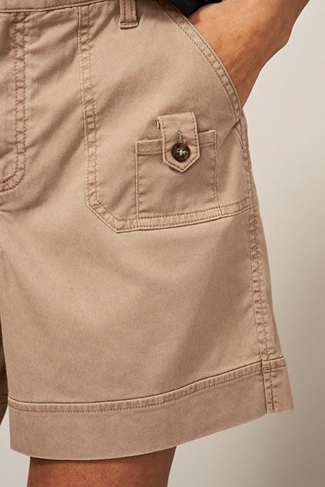 MOLLIE COMBAT SHORTS DARK NATURAL 3