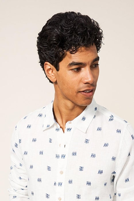 PEMBROKE FISH PR LS SHIRT WHITE MULTI 3