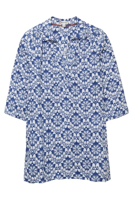 BLAIRE LINEN TUNIC BLUE MLT 4