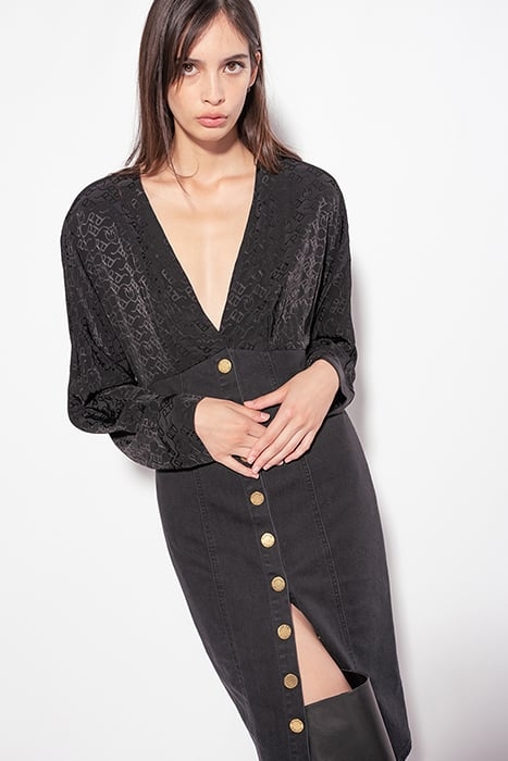 RUGGITO ABITO PJ878 DENIM STRE BLACK 5