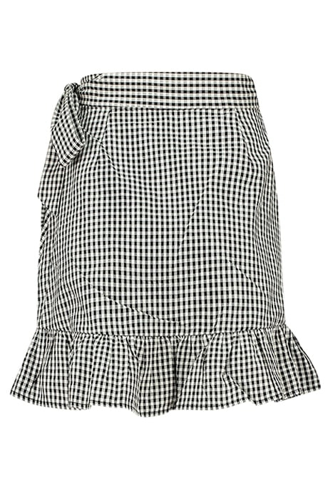 REE CHECK SKIRT BLACK/WHITE 3