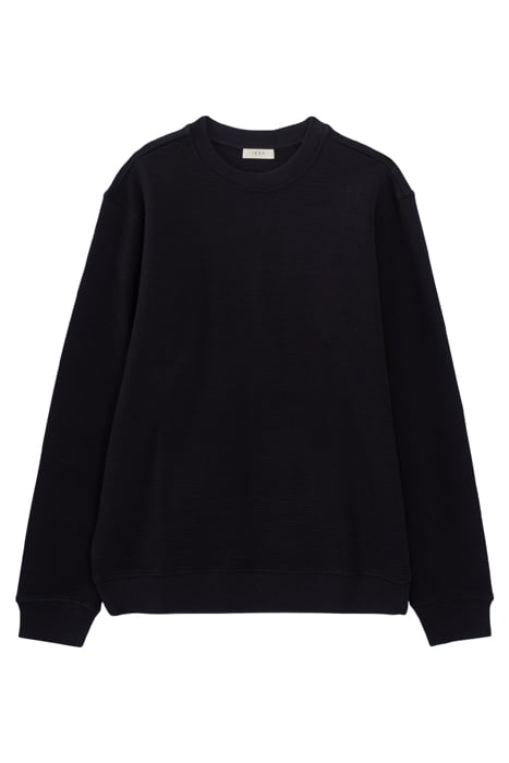 NAVY WAFFLE SWEATSHIRT FABRIC SWEATSHIRT 1