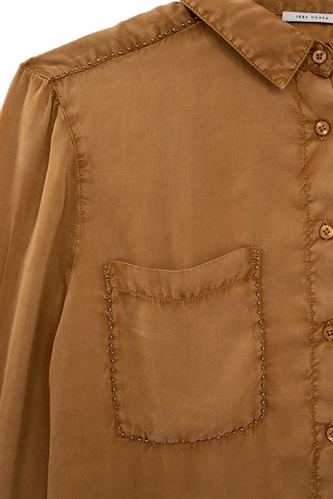 YELLOW BEADED CUPRO SHIRT 7