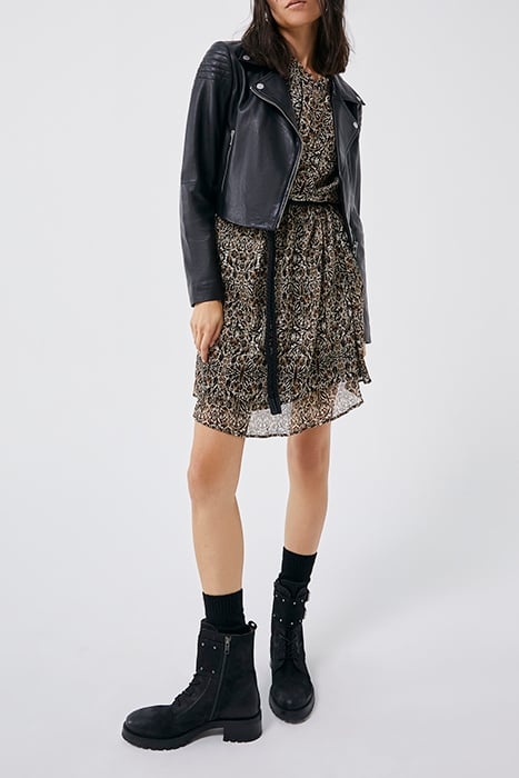 ARABESQUE PRINT SHORT DRESS 3