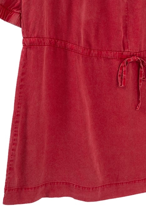 FADED RED LENZING™ LYCOCELL™ SHORT DRESS 3