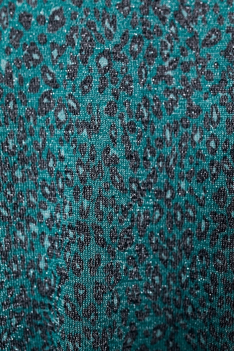 GREEN LUREX LEOPARD KNIT SWEATER 7