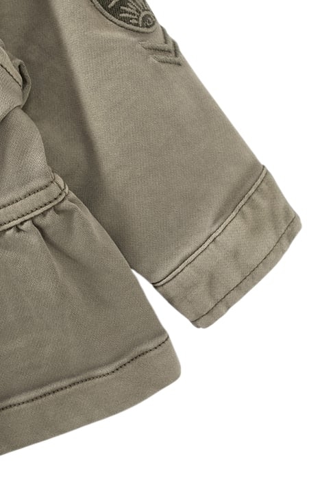 BABY GIRLS' KHAKI SAFARI JACKET WITH GOLD SLOGAN ON BACK 5