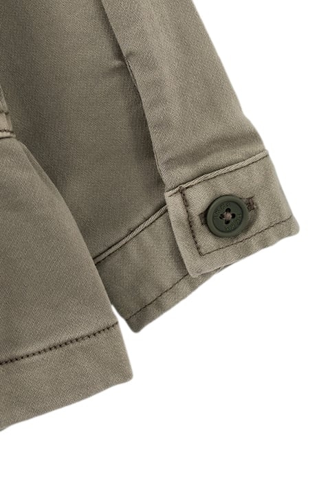 BABY GIRLS' KHAKI SAFARI JACKET WITH GOLD SLOGAN ON BACK 6