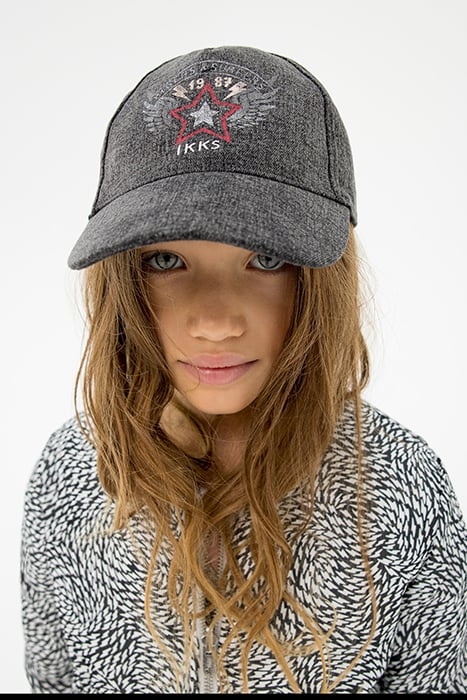 GIRLS’ GREY WINGED STAR IMAGE CAP 2