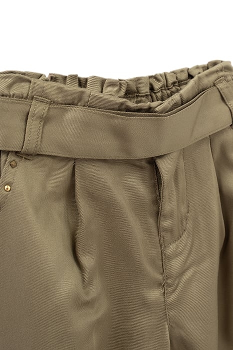 GIRLS' KHAKI LENZING™ TENCEL LYOCELL™COMBAT TROUSERS 4