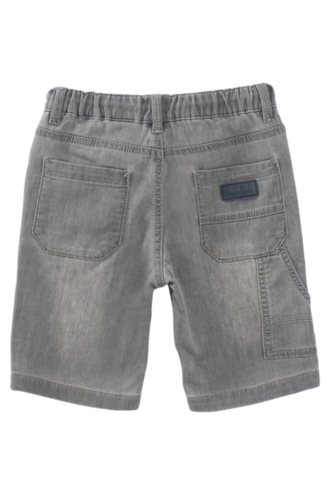 BOYS’ GREY DENIM ELASTICATED WAIST BERMUDA SHORTS 2