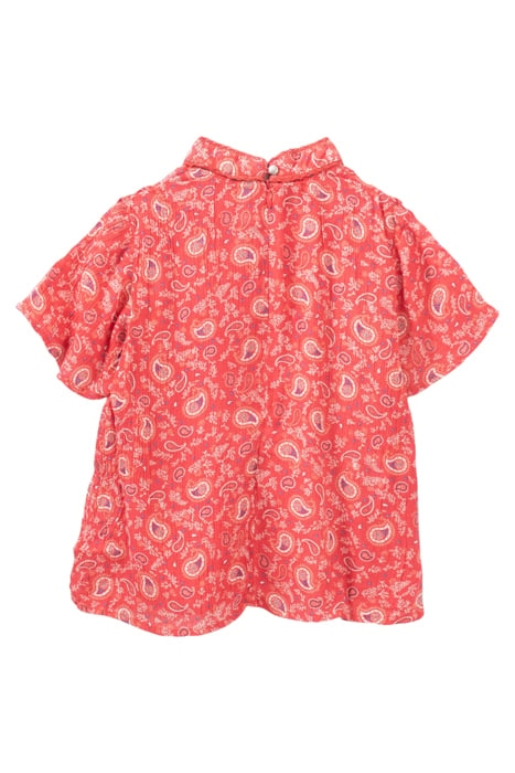 GIRLS’ RED PAISLEY PRINT LENZING™ ECOVERO™ VISCOSE BLOUSE 2