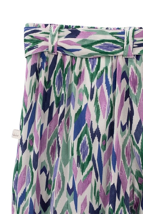 GIRLS’ OFF-WHITE IKAT DIAMOND PRINT TROUSERS 5