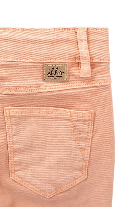 GIRLS’ ORANGEY PINK MOM JEANS 4