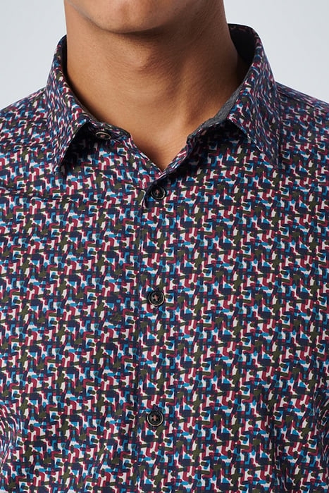 SHIRT STRETCH ALLOVER PRINTED MAUVE 6