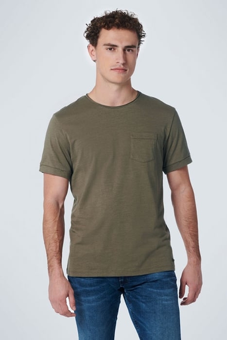 T-SHIRT CREWNECK SLUB ARMY 1